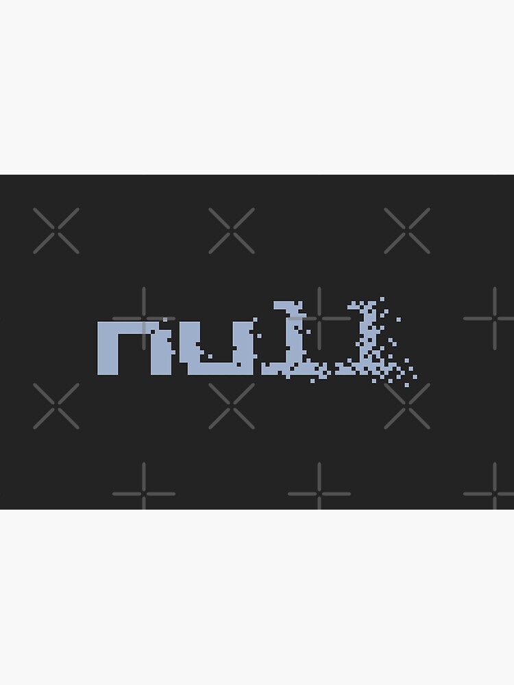 Artwork view, null fading away in pixels designed and sold by introvertpixel