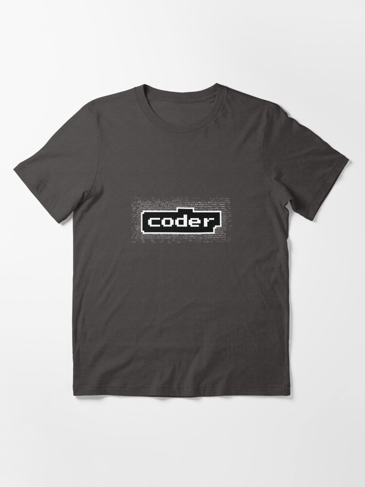 Alternate view of code with the word coder Essential T-Shirt