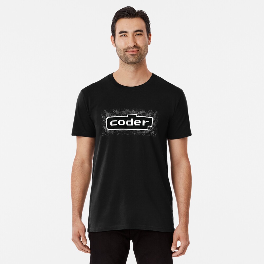code with the word coder Premium T-Shirt