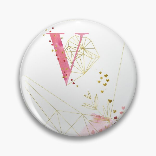 Item preview, Pink Gold Monogram V designed and sold by ElenaDanilo.