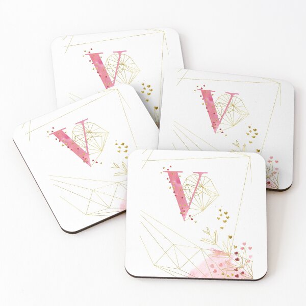 Item preview, Pink Gold Monogram V designed and sold by ElenaDanilo.