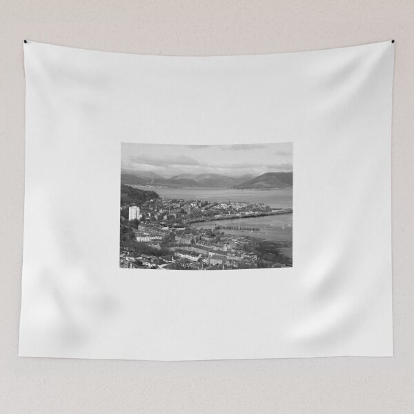 Item preview, Gourock Town Centre from Lyle Hill Greenock Inverclyde Scotland black and white  designed and sold by Scottish Photography .
