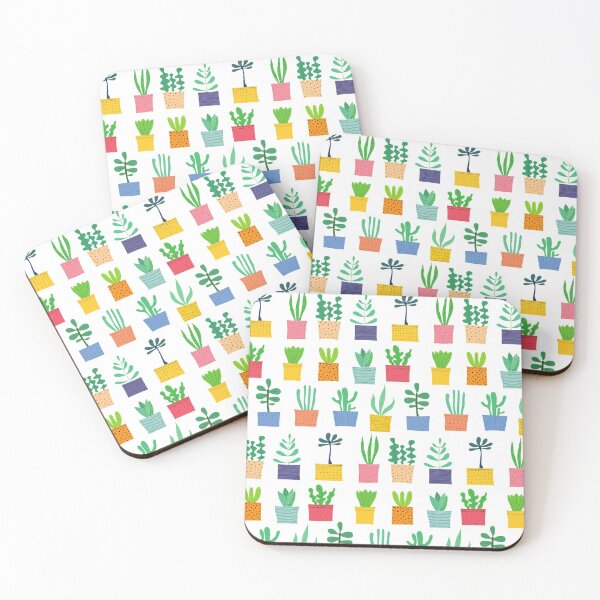 Item preview, Colorful pot plants decorative pattern designed and sold by AllyShop.
