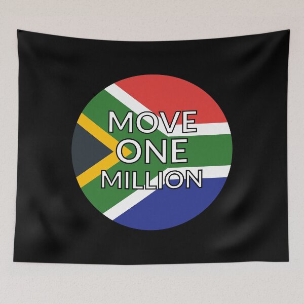 Item preview, Move One Million, Round South Africa Flag designed and sold by Ornicar.