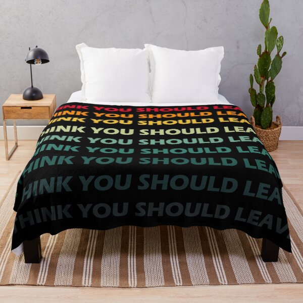 Item preview, I Think You Should Leave - Retro Repeating - Black designed and sold by AJ-DesignCo.