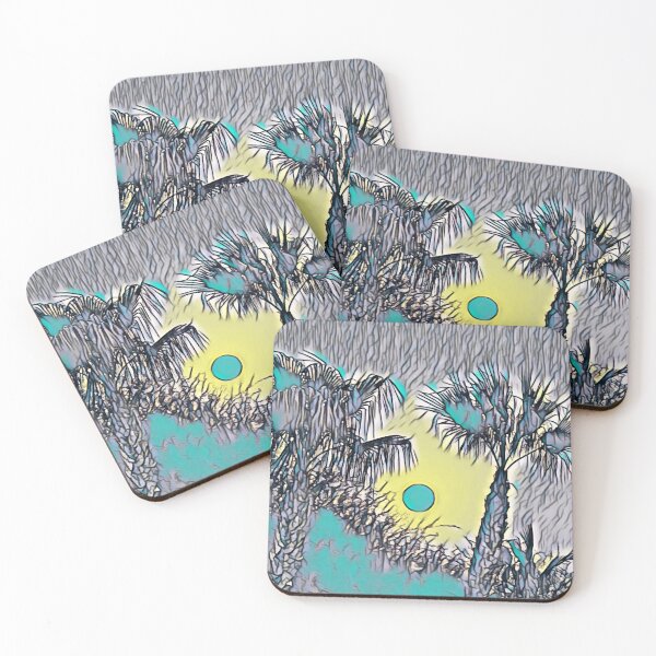 Item preview, Sun Between Palm Trees  designed and sold by pinkyjainpan.
