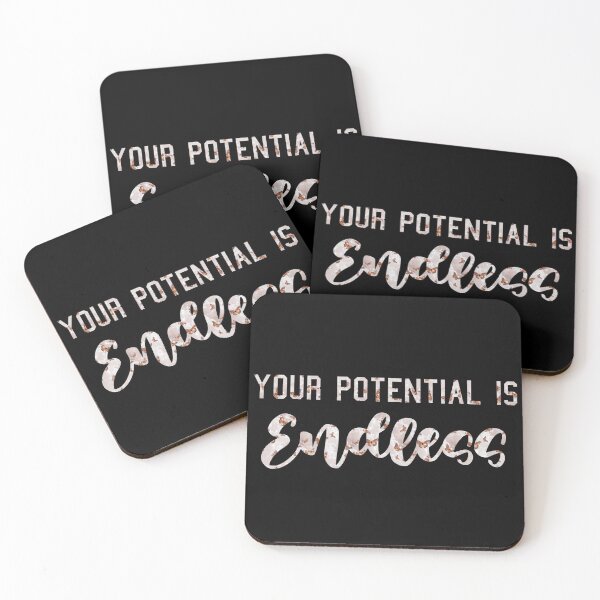 Item preview, Your Potential Is Endless Typography Quote designed and sold by crizzycreates.