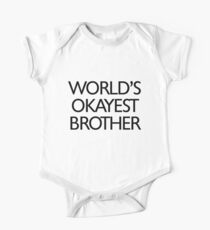World's okayest brother One Piece - Short Sleeve