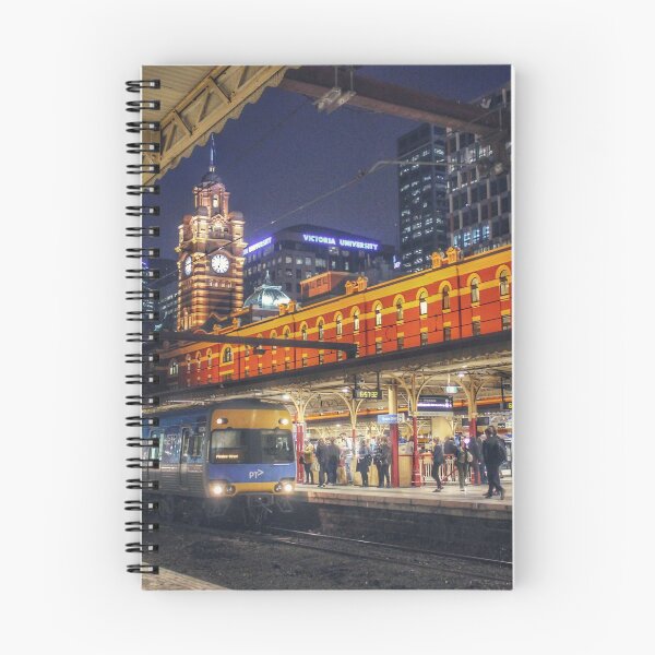 Item preview, Flinders Street Station at night  designed and sold by Joelstewart.