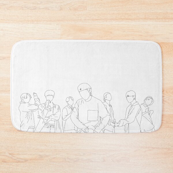 Item preview,  BTS Dynamite mv line art  designed and sold by NoonaStudio.