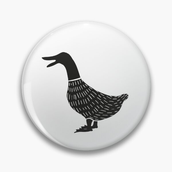 Item preview, Pato amigable en blanco y negro designed and sold by htimagery.