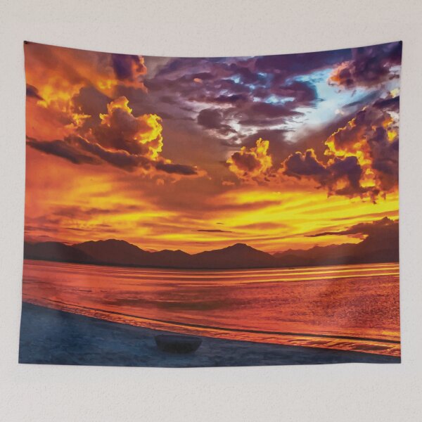 Item preview, Dramatic Vietnam Beach Sunset at the Lagoon designed and sold by PlanetPrints.