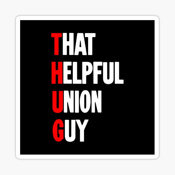 Original Union Thug Sticker (Bumper) Bumper Sticker