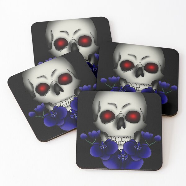 Item preview, Skull with Orchids designed and sold by Pretzel-G92.