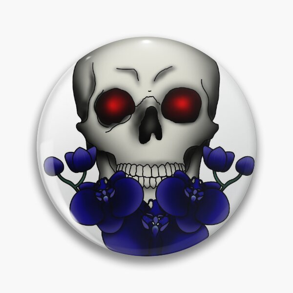 Item preview, Skull with Orchids designed and sold by Pretzel-G92.