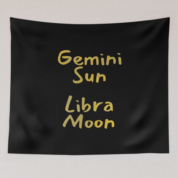Item preview, Gemini Sun Libra Moon Text designed and sold by leomooncreates.