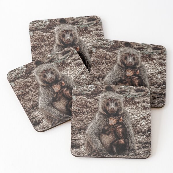 Item preview, Baboon mother and her calf designed and sold by Watatu.