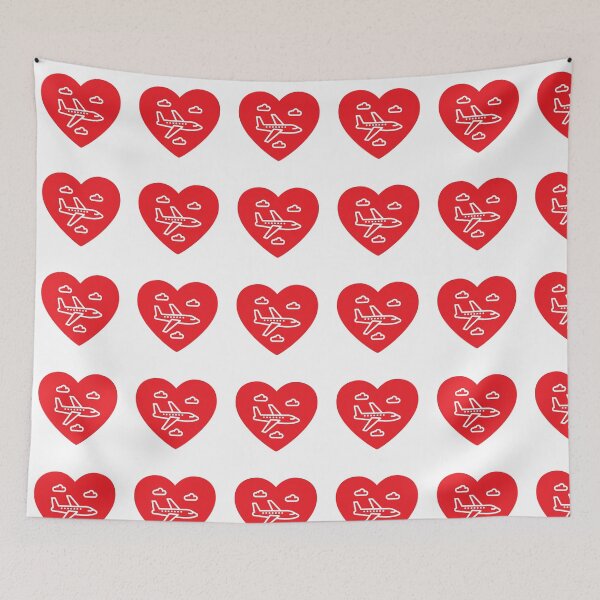Item preview, Love Planes? (With Heart and Clouds) designed and sold by jetmike.
