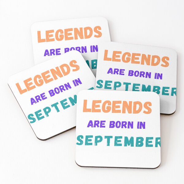 Item preview, LEGENDS ARE BORN IN SEPTEMBER september birthday quotes designed and sold by The Full Cart.