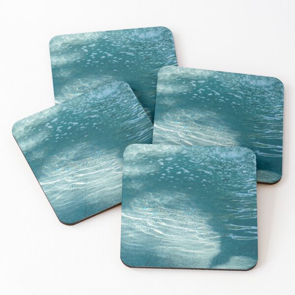 Item preview, Glossy Blues and Rainbows - Layered Water Play Shapes and Patterns designed and sold by Georgia Mizuleva.