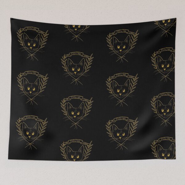 Item preview, I'm Feeling Lucky Black Cat designed and sold by ShipShapeShirts.