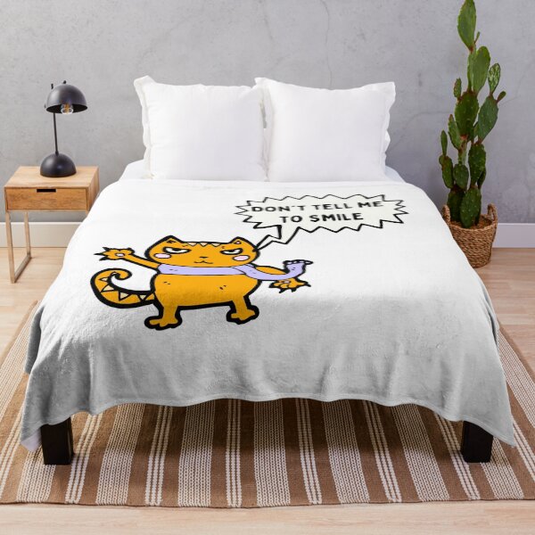 Item preview, Don't tell me to smile angry cat designed and sold by TallOne-apparel.