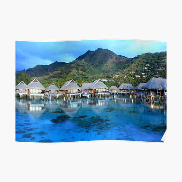 Dawn - Moorea Island Poster