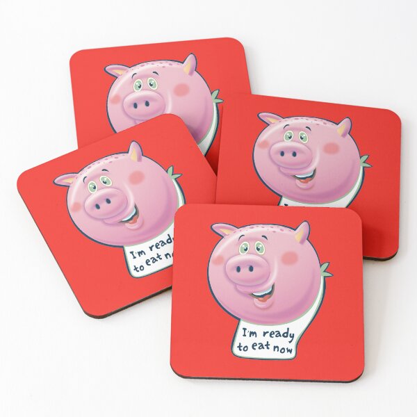 Item preview, Ready to Eat Now Pig with Bib designed and sold by KenRinkel.