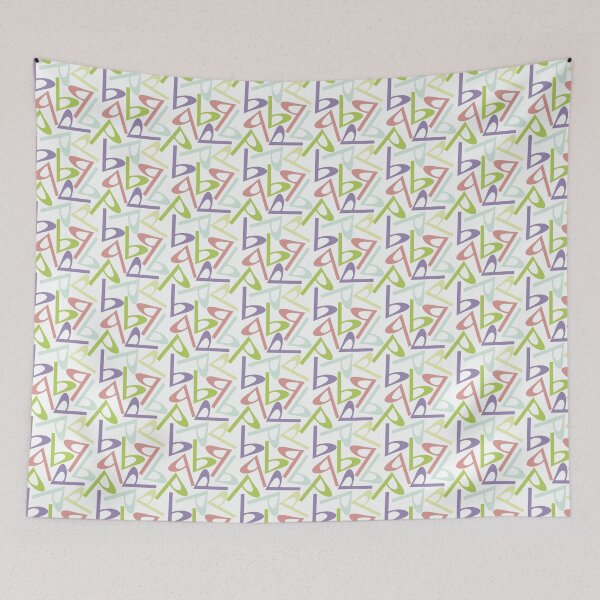 Item preview, p shape seamless pattern design work  designed and sold by hutofdesigns.