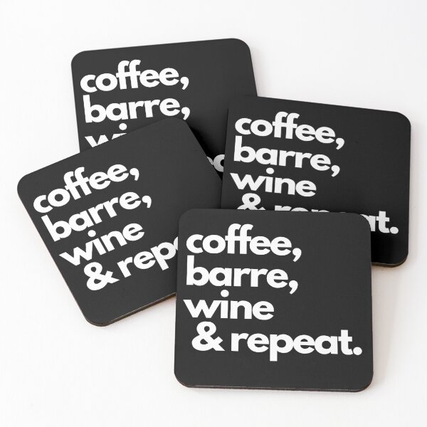 Item preview, Funny Yoga Coffee, Barre, Wine & Repeat Design designed and sold by PareaClothing.