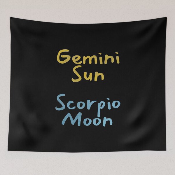 Item preview, Gemini Sun Scorpio Moon Text designed and sold by leomooncreates.