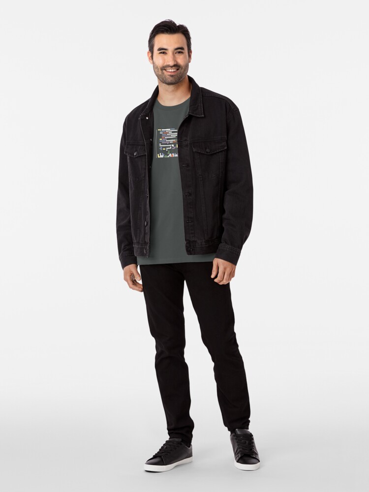 Alternate view of Code blocks representation Premium T-Shirt