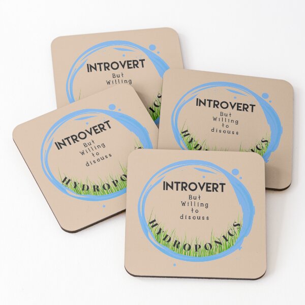 Item preview, Hydroponics -Introvert Quote - in Soothing, Tranquil Colors designed and sold by PacificStreams.