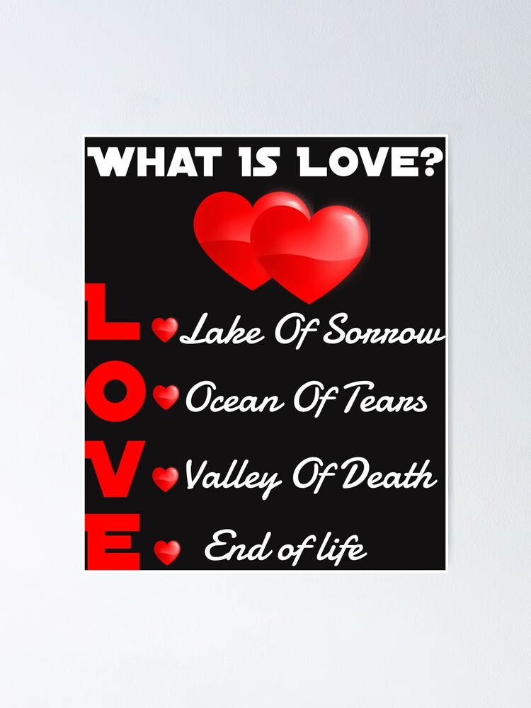 "What Is Love?" Poster by FabLab Redbubble