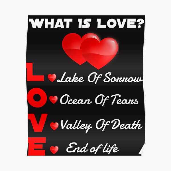 "What Is Love?" Poster by FabLab Redbubble