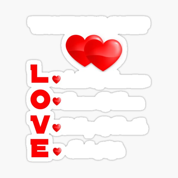 "What Is Love?" Sticker by FabLab Redbubble