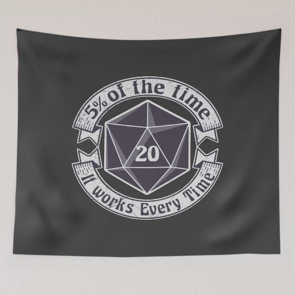 Item preview, 5 Percenter d20 v2 B&W Tee designed and sold by KennefRiggles.