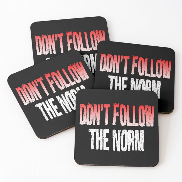 Item preview, Don't Follow The Norm (Vintage Broken Glass Look • Protest Slogan) designed and sold by SassyClassyMe.