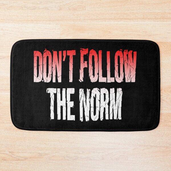 Item preview, Don't Follow The Norm (Vintage Broken Glass Look • Protest Slogan) designed and sold by SassyClassyMe.