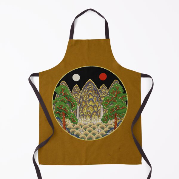 Item preview, Five peaks of the sun and moon in Autumn: King’s painting Type B (Minhwa-Korean folk art) designed and sold by minsillust.