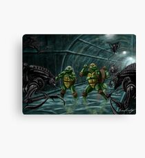 TMNT Vs. Aliens Canvas Print