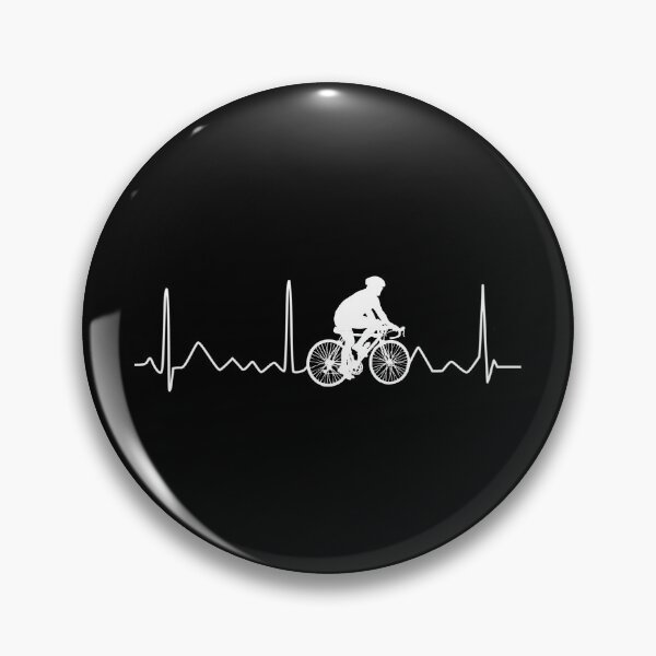 Item preview, Cycling Heartbeat Design, Funny Cute Bicycle Bike Rider  designed and sold by Apoldi Shop.