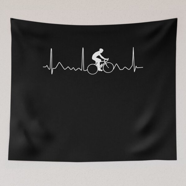 Item preview, Cycling Heartbeat Design, Funny Cute Bicycle Bike  designed and sold by Apoldi Shop.