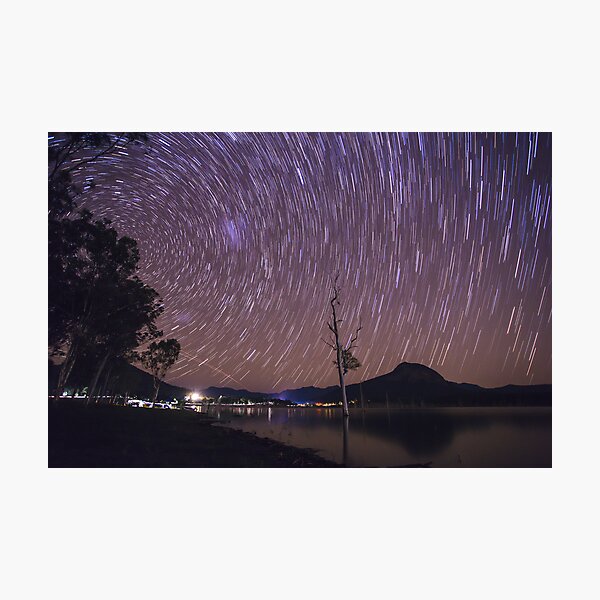 Item preview, Star Trails Over Lake Moogerah designed and sold by McguiganVisuals.