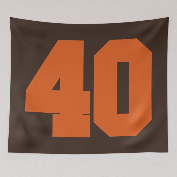 Item preview, 40 Number Cleveland Sports Fourty Brown Jersey designed and sold by HelloFromAja.