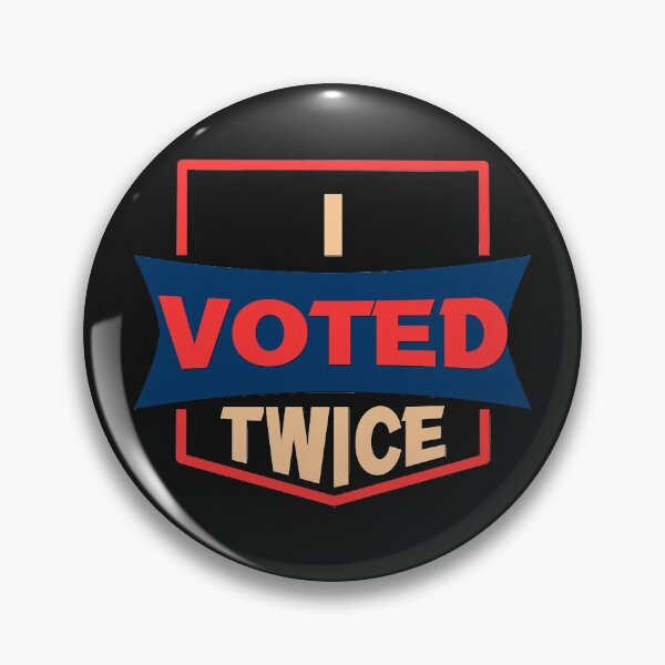 Item preview, I Voted Twice - Trump Supporters Plain Text  designed and sold by leo121687.