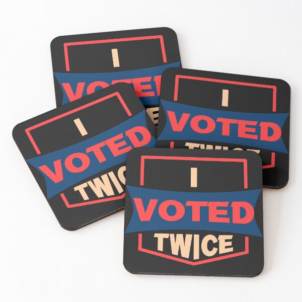 Item preview, I Voted Twice - Trump Supporters Plain Text  designed and sold by leo121687.