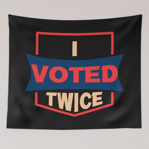 Item preview, I Voted Twice - Trump Supporters Plain Text  designed and sold by leo121687.