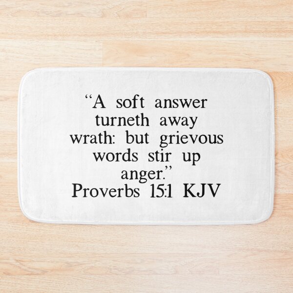 Item preview, Proverbs 15:1 KJV designed and sold by IBMClothing.