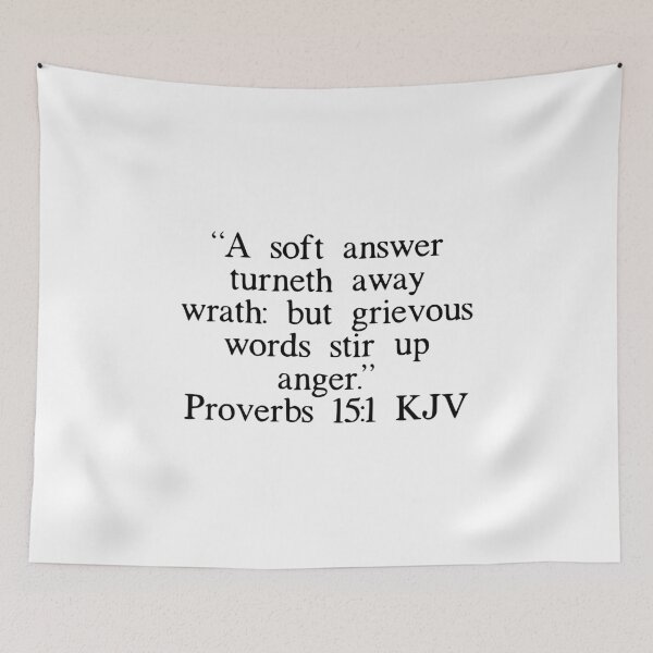 Item preview, Proverbs 15:1 KJV designed and sold by IBMClothing.